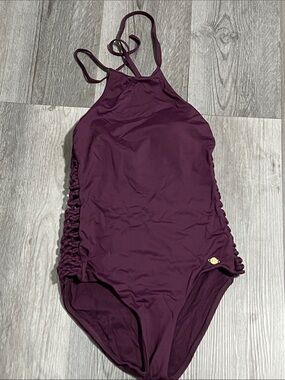 Sunseeker high neck halter one piece swimsuit / size 6